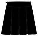 Skort Plisse Black (8-14) and adult sizes (2XS-4XL)