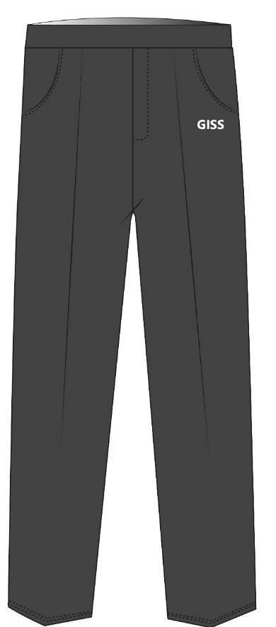 Trouser  with elastic waistband (2-7) (Grey)