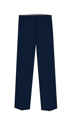 Trousers Elastic Waist Navy (2-7)