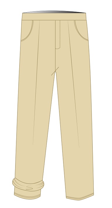 Trousers Fully Lined Beige (3-8)