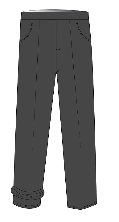 Trousers Fully Lined Grey (3-8)