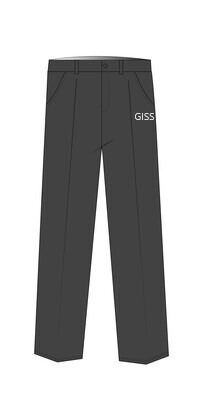 Unisex zipper fly trouser  (8-14) (Grey)