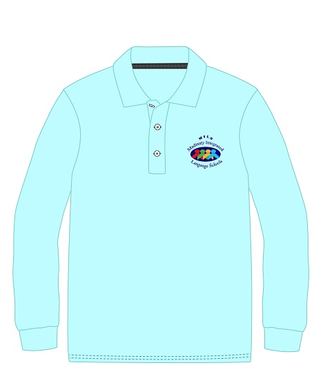 Polo Shirt L.S. Light Turquoise (3-8)
