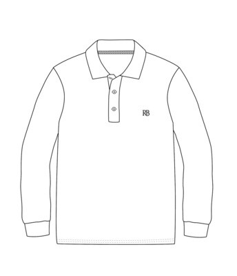 Polo Shirt L.S. White (2-16)