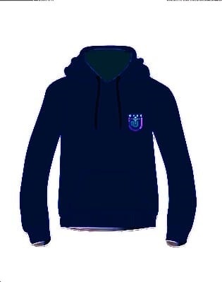 PE Hoodie Navy adult sizes (XS-3XL) 