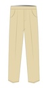 Trousers Elastic Waist Beige (3-14)