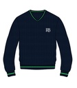 Pullover Navy x Green adult sizes (Cotton-Acrylic) Yr5-Yr9 