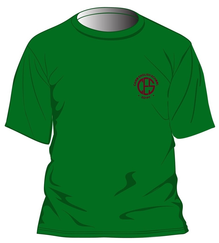House T-Shirt S.S. Green adult sizes (XS-3XL)