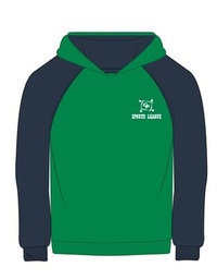 Sweatshirt Green x Indigo adult sizes (XS-3XL)