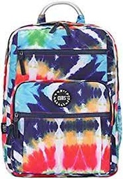 Senior Student Backpack Bright Red Tie Dye