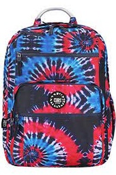 Senior Student Backpack Two Tone Blue Tie Dye