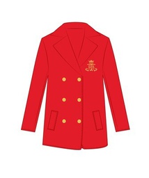 [270] Coat Girls Red adult sizes (2XS-XS)