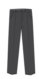 [191] Trousers Boys Grey adult sizes (2XS-6XL)