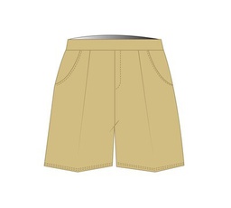 [187] Shorts Elastic Waist Beige (3-14)