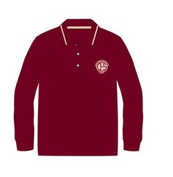[187] Polo Shirt L.S. Burgundy (3-10)