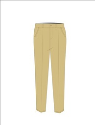 [191] Trousers Girls Beige adult sizes (2XS-6XL)