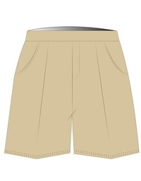 Shorts Elastic Waist Beige (3-8)