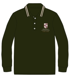 Polo Shirt L.S. Olive (14) and adult sizes (XS-5XL)