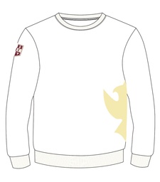 Sweatshirt White adult sizes (XS-5XL)