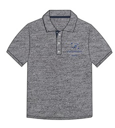 [257] Polo Shirt S.S. Grey adult sizes (XS-5XL)