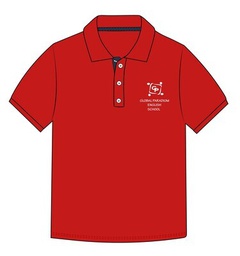 [257] Polo Shirt S.S. Red adult sizes (XS-L)
