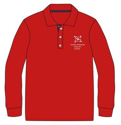 [257] Polo Shirt L.S. Red adult Sizes (XS-S)