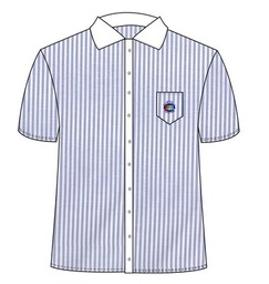 [259] Shirt S.S. Purple Stripes (12-14)