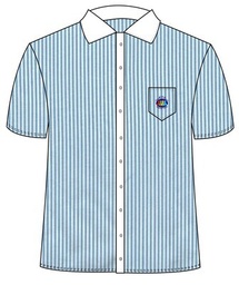 [260] Shirt S.S. Turquoise Stripes adult sizes (XS-5XL)