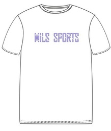 PE T-Shirt S.S. White x Purple adult sizes (XS-5XL)