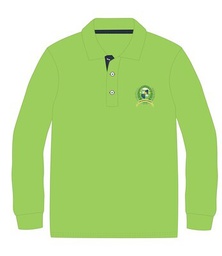Polo Shirt L.S. Green adult sizes (XS-3XL)