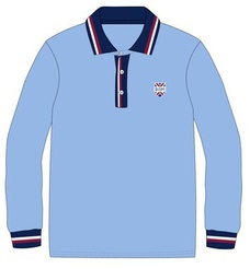 [263] Polo Shirt L.S. Blue (2-6)