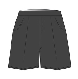 [267] Shorts Elastic Waist Grey (3-14)