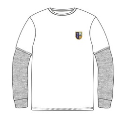 [267] PE T-Shirt L.S. White (2-14)