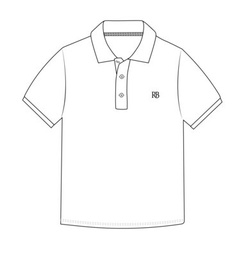 [270] Polo Shirt S.S. White adult sizes (XS-2XL)