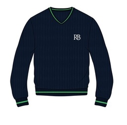 [270] Pullover Navy x Green adult sizes (XS-4XL) Yr5-Yr9