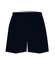 [271] Shorts Elastic Waist Navy (2-16)