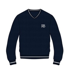 [271] Pullover Navy x White (2-14) and adult size (XS)