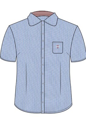 [263] Blouse S.S. Blue (12-14)