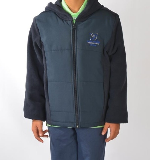 [256] Jacket Fleece & Waterproof Navy (3-14)
