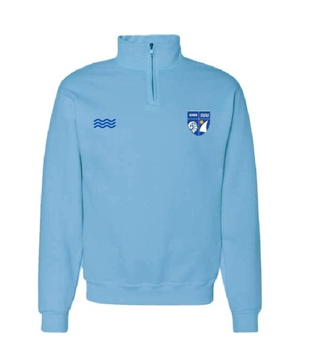 Long Sleeve Quarter Zip  (Light Blue)