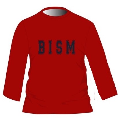 PE T-Shirt L.S. Red adult sizes (XS-5XL)