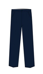 [248] Trousers Unisex Navy (8-14 )