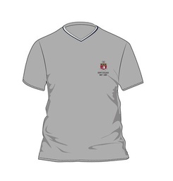 [245] PE T-Shirt S.S. Grey (2-14) and adult sizes (XS-L)