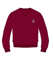 [245] Pullover Burgundy (2-14) and adult sizes (XS-L)