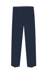 [277] Trousers Elastic Waist Indigo (5-14)