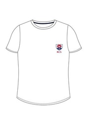 PE T-Shirt S.S. White adult sizes (XS-2XL)