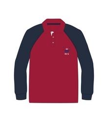 Polo Shirt L.S. Red adult sizes (XS - S)