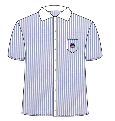 [259] Shirt S.S. Purple Stripes (12-14)