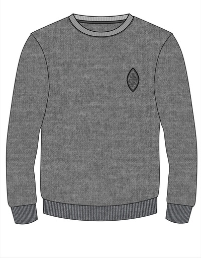 Sweatshirt Grey (2-14) and adult sizes (XS-S)