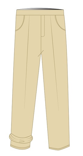 [265] Trousers Fully Lined Beige (3-8)